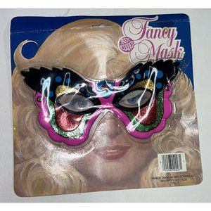 Vintage Ben Cooper Fancy Mask Masquerade Mardi Gras Halloween Costume Butterfly